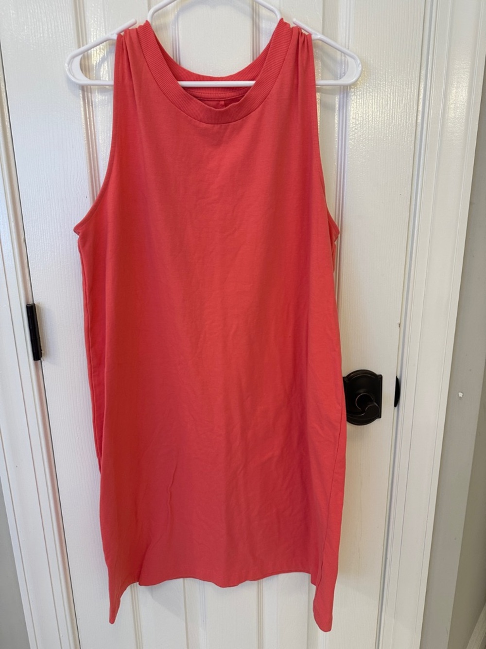 a new day Coral Sleeveless Midi Dress